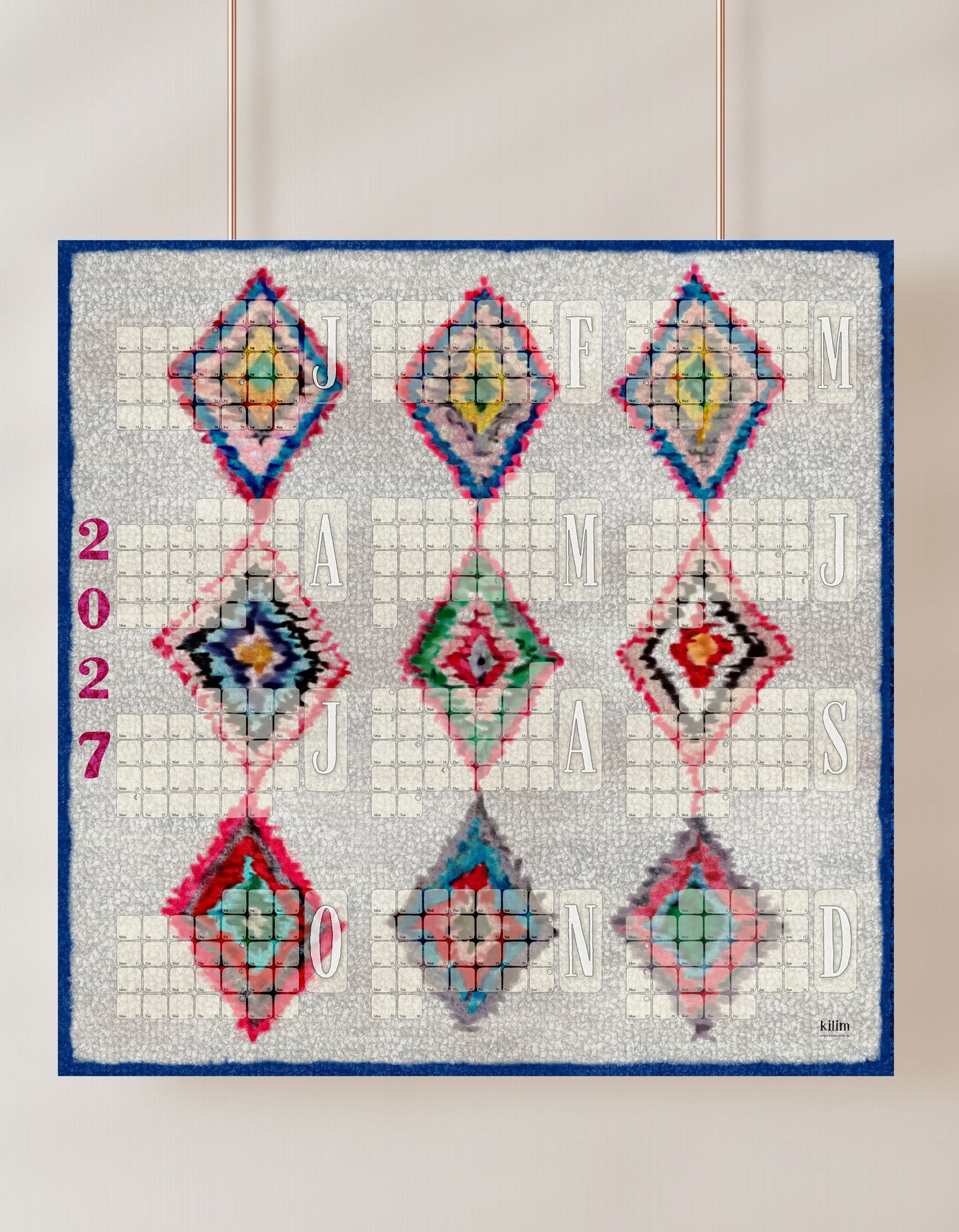 Fine Art Wandkalender // Berber Olmas - Kilim