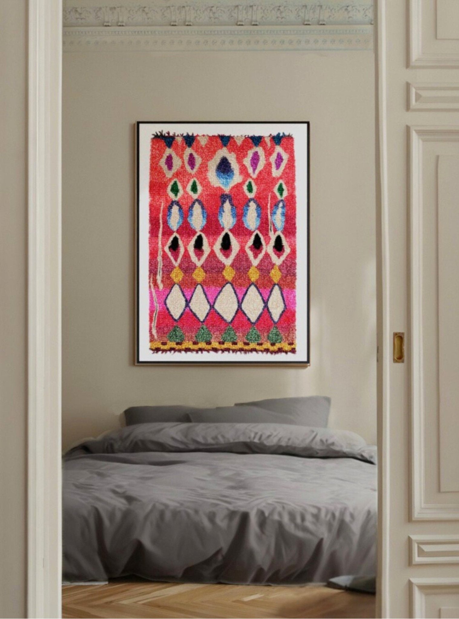 Kunstdruck Berber Rosa, No.1 - Kilim