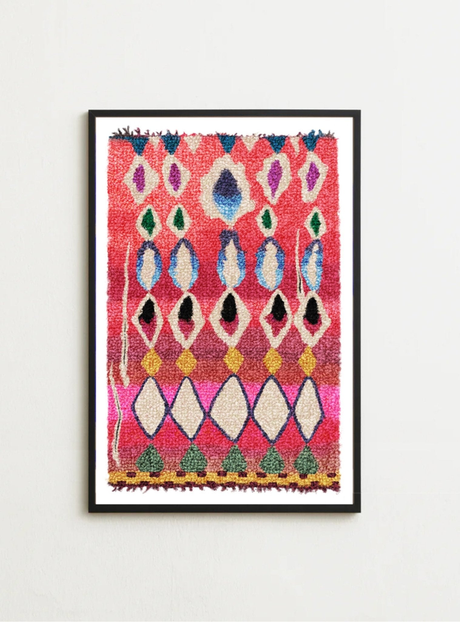 Kunstdruck Berber Rosa, No.1 - Kilim