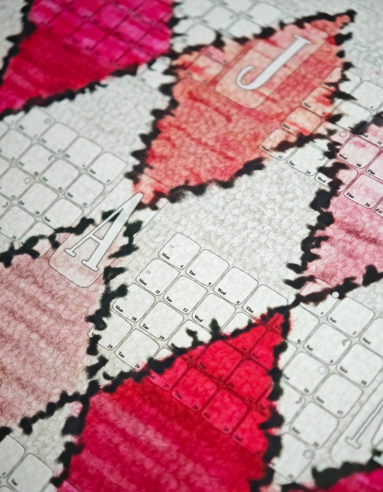 Wandkalender // Berber Rose - Kilim