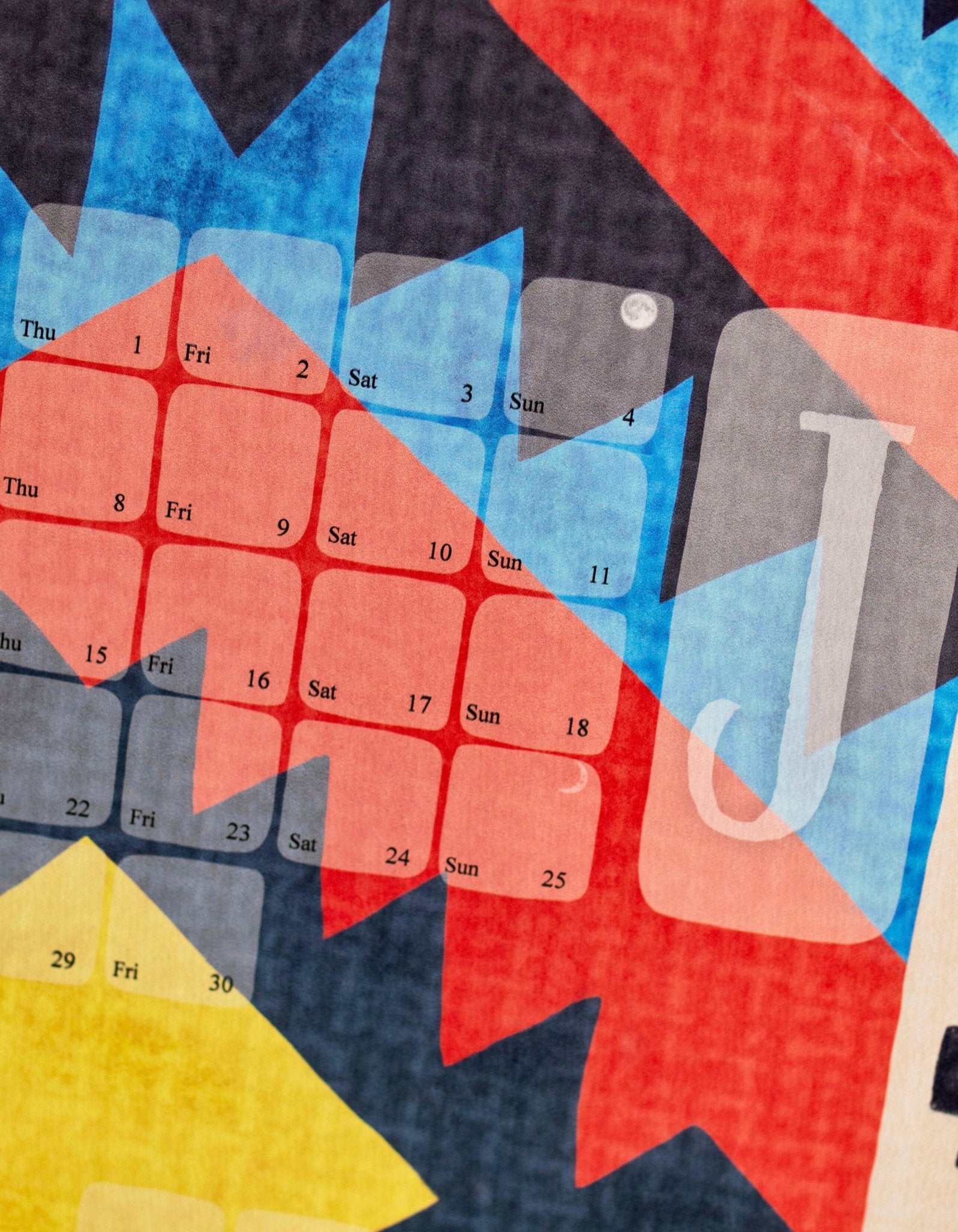 Wandkalender // Kilim Classic rot - Kilim