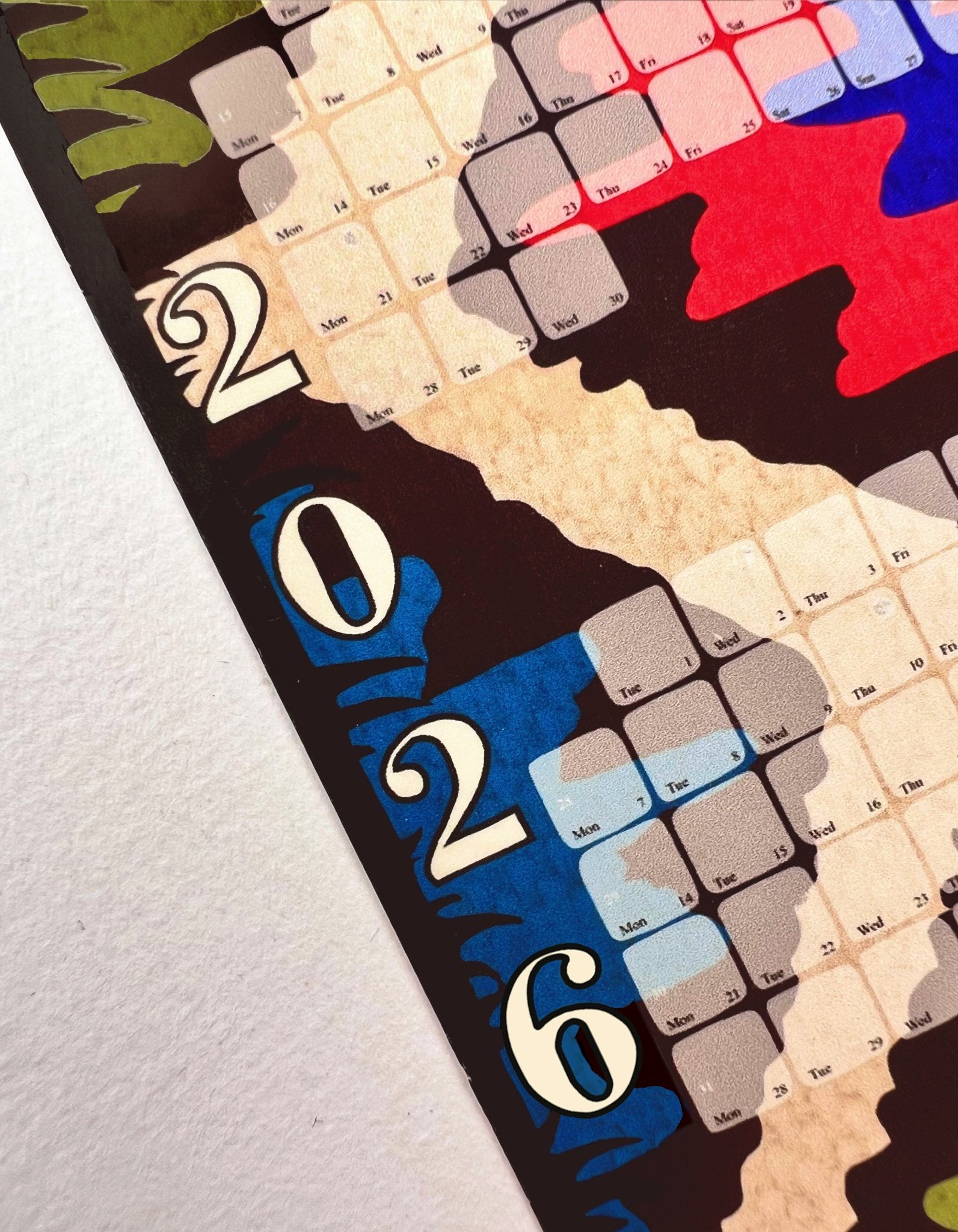 Wandkalender // Kilim Leo creme - Kilim