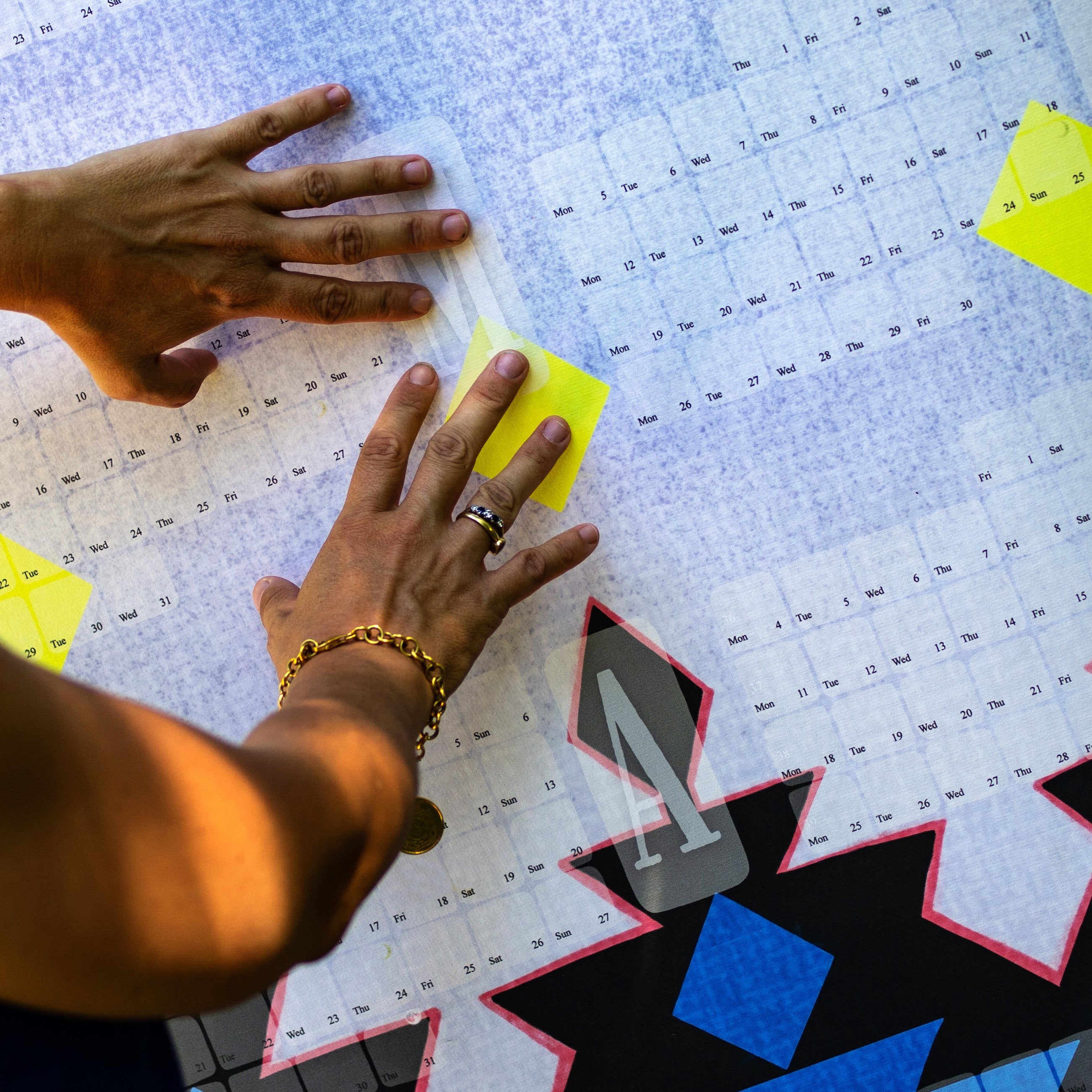 Wandkalender auf feinem Hahnemühlepapier - kilim