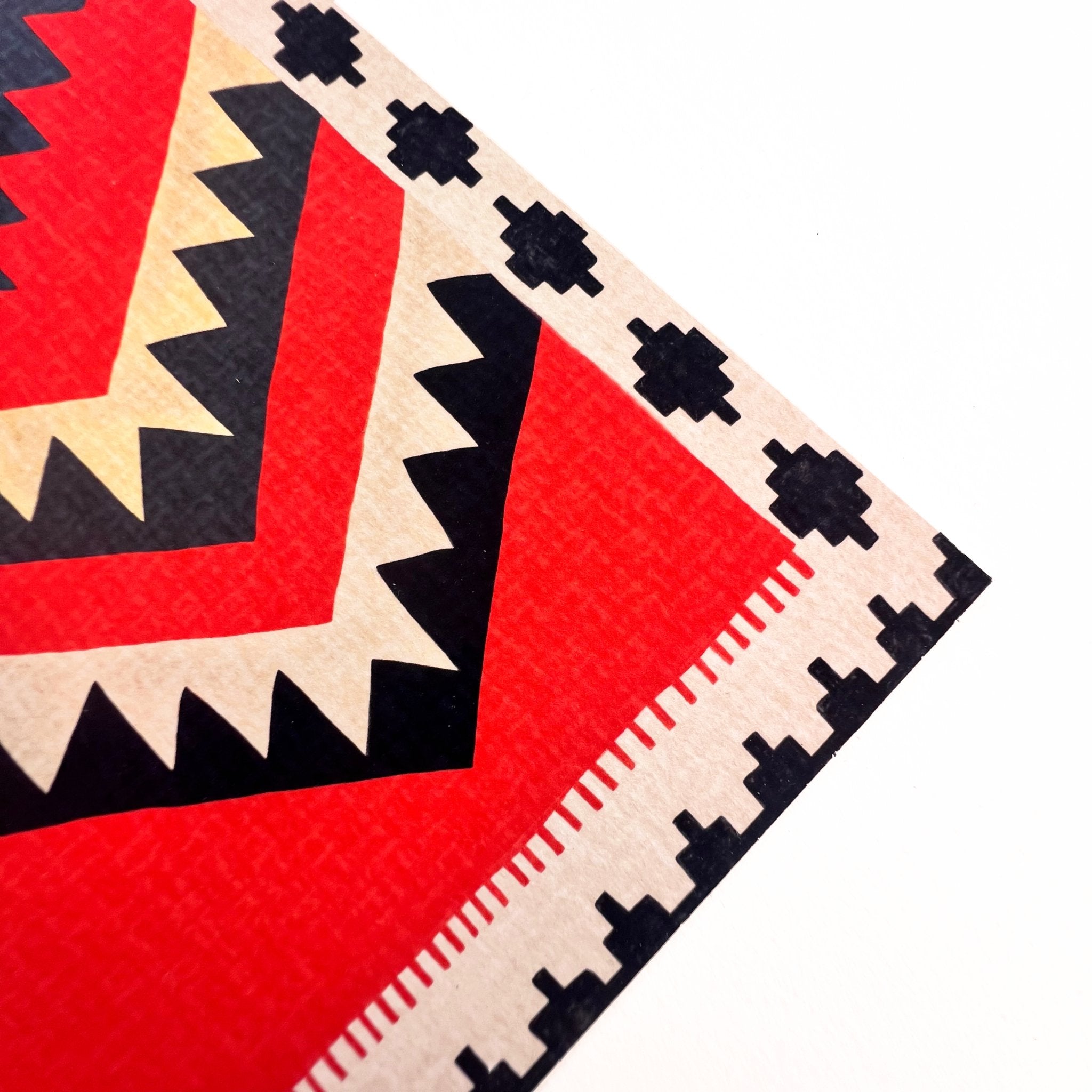 Kunstdruck Kilim Classic rot - Kilim